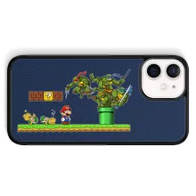 Estojo para Smartphone Donatello “Donatello, Michelangelo, Leonardo, Raphael e Super Mario” – Super Mario de parodia