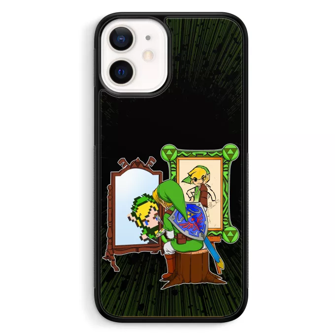 Estojo iPhone 12 Mini (5.4) Paródia Zelda Link - Norman Rockwell style