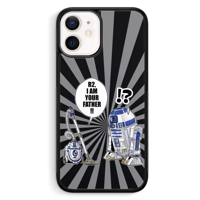 Fodral för iPhone 12 Mini (5.4) Parodi Stjärnornas krig R2-D2