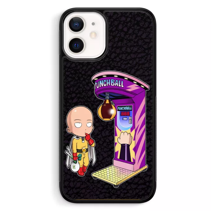 Fodral för iPhone 12 Mini (5.4) Parodi One-Punch Man Saitama