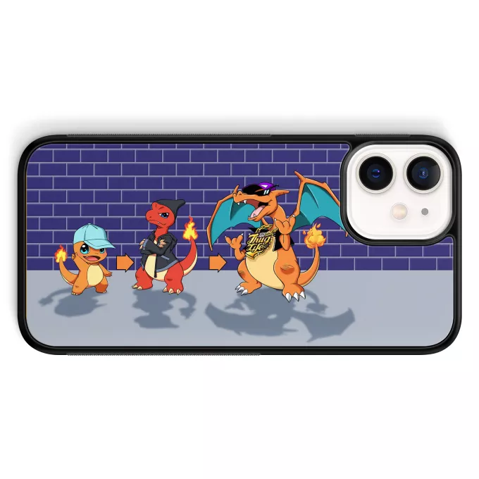 Fodral för iPhone 12 Mini (5.4) Parodi Pokémon Dragon Evolution