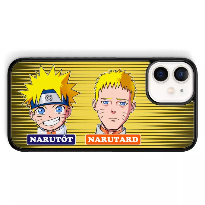 Coque pour téléphone portable iPhone 12 Mini (5.4) Parodie Naruto Narutôt... Narutard !