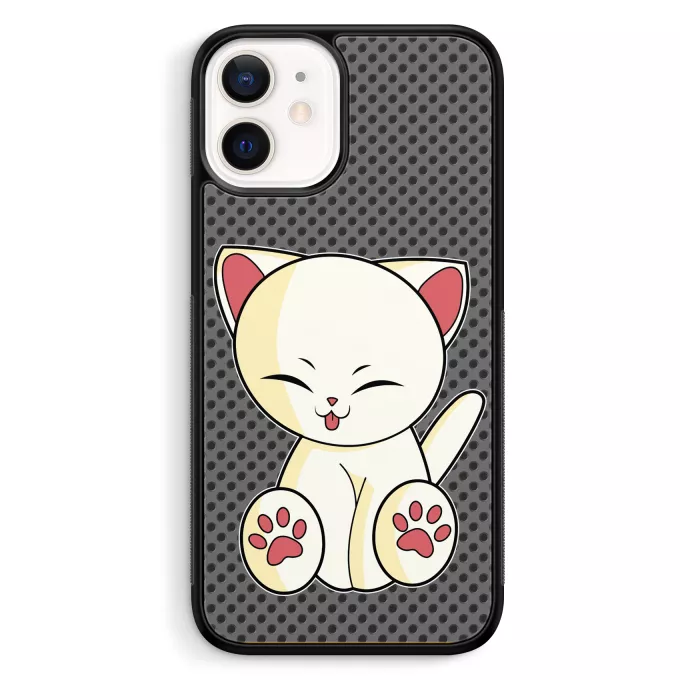 Coque pour téléphone portable iPhone 12 Mini (5.4) Parodie Chatons Mignons Chaton Mignon Crème