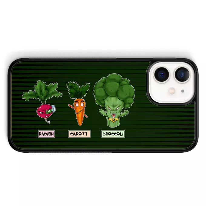 iPhone 12 Mini (5.4) Phone Case Parody of Dragon Ball Z - DBZ Son Goku, Broly and Vegeta