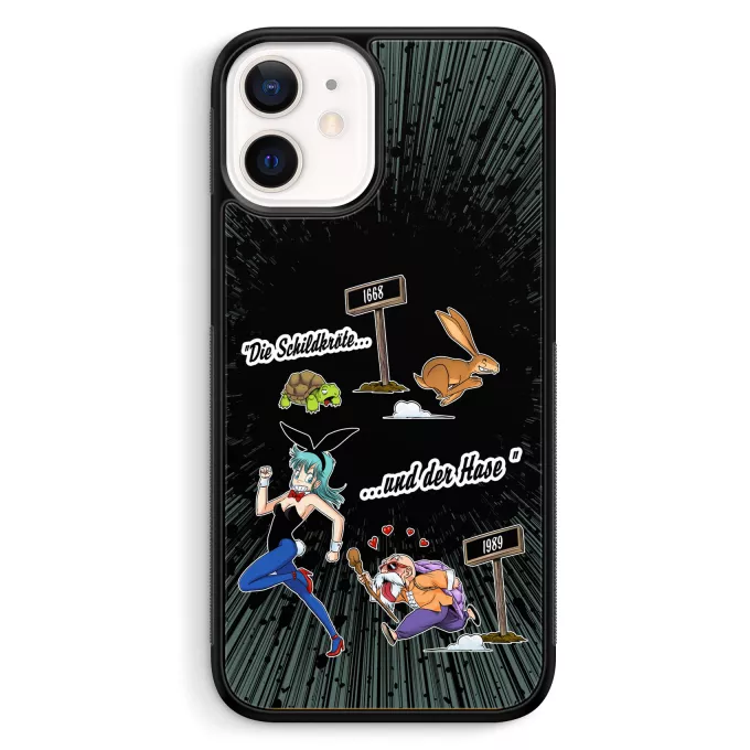 iPhone 12 Mini (5.4) Handyhülle Parodie auf Dragon Ball Bulma und Muten Roshi