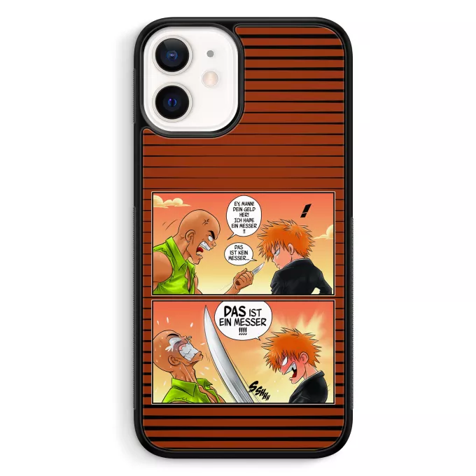 iPhone 12 Mini (5.4) Handyhülle Parodie auf Bleach Ichigo Kurosaki und Crocodile Dundee