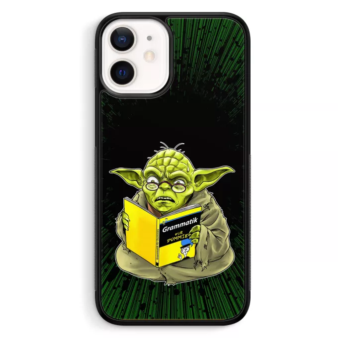 iPhone 12 Mini (5.4) Handyhülle Parodie auf Star Wars Yoda - Grammatik für Dummies