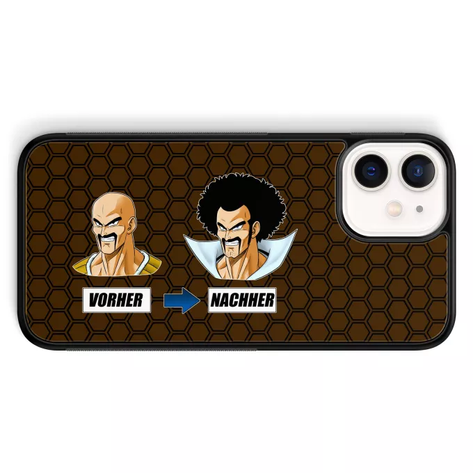 iPhone 12 Mini (5.4) Handyhülle Parodie auf Dragon Ball Z - DBZ Nappa und Mr Satan