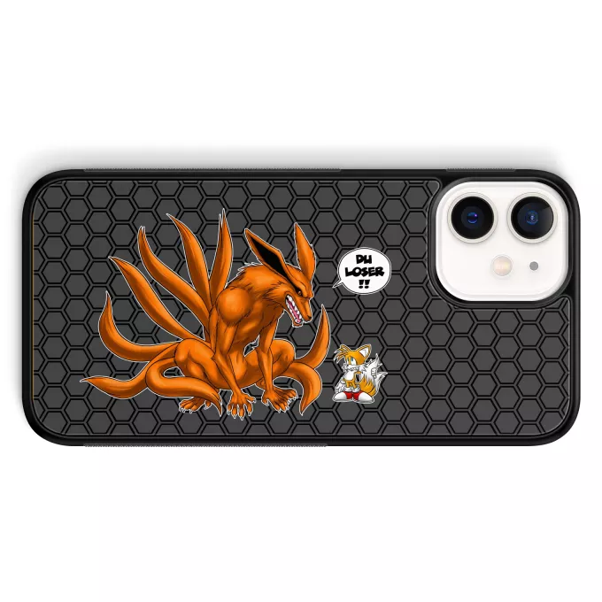 iPhone 12 Mini (5.4) Handyhülle Parodie auf Naruto Tails und Kyubi - Kurama