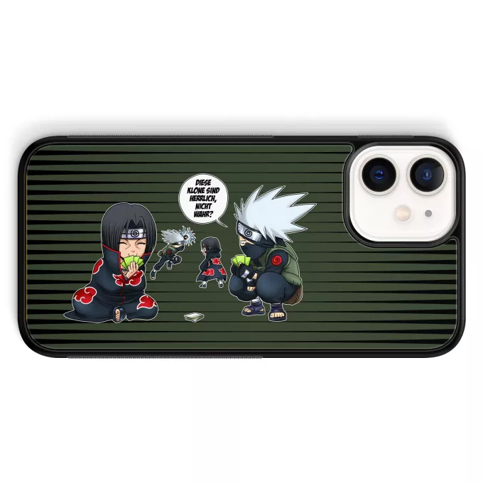 iPhone 12 Mini (5.4) Handyhülle Parodie auf Naruto Kakashi Hatake und Itachi Uchiwa