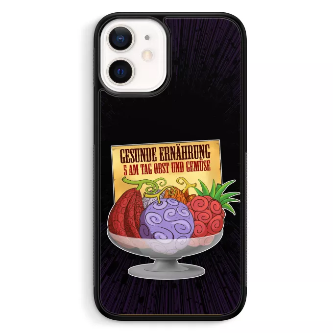 iPhone 12 Mini (5.4) Handyhülle Parodie auf One Piece Teufelsfrucht - Gum-Gum-Frucht