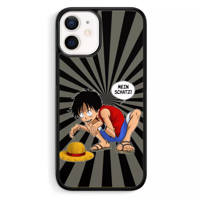 iPhone 12 Mini (5.4) Handyhülle Parodie auf One Piece Ruffy Hak Versioni und Gollum