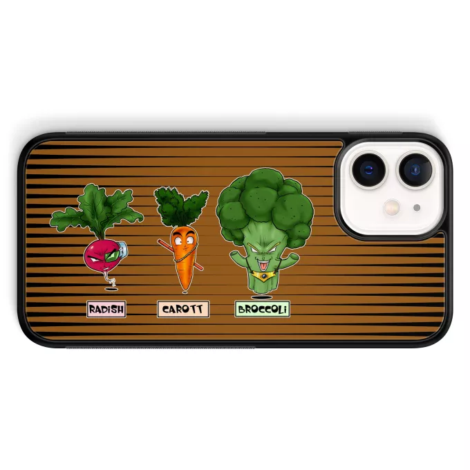 Funda para iPhone 12 Mini (5.4) Parodia Dragon Ball Z -DBZ Son Gokū, Raditz y Broly