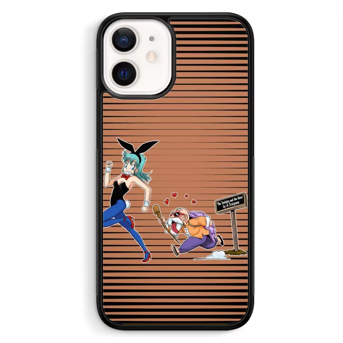 iPhone 12 Mini (5.4) Phone Case Parody of Dragon Ball Master Roshi and Bulma