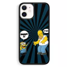 Homer Simpson Smartphone hoesje “Homer Simpson en Minion” – Minions parodie