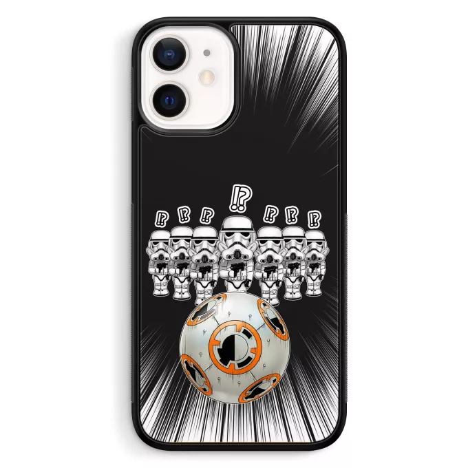 Custodia per iPhone 12 Mini (5.4) Paoridia Star Wars BB-8 X Stormtroopers