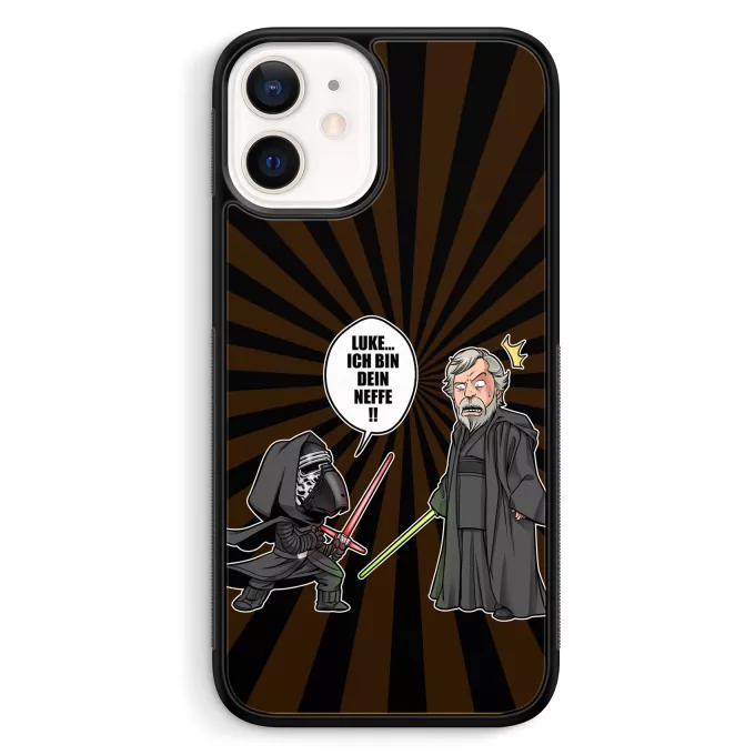 iPhone 12 Mini (5.4) Handyhülle Parodie auf Star Wars Kylo Ren und Luke Skywalker