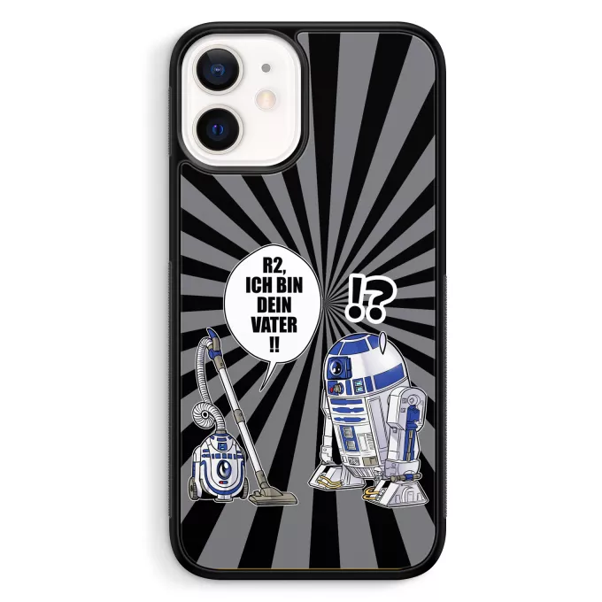 iPhone 12 Mini (5.4) Handyhülle Parodie auf Star Wars R2-D2 - Ich Bin Dein Vater