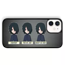 Coque Téléphone Portable Sasuke Uchiwa « Toujours aussi expressif... » – Parodie Naruto