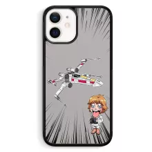 Cartoon SD Luke Skywalker Smartphone hoesje “Cartoon SD Luke Skywalker en X-Wing Mini Drone” – Star Wars parodie
