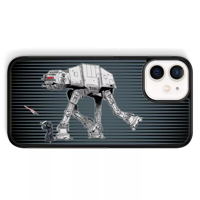 Custodia per iPhone 12 Mini (5.4) Paoridia Star Wars Palpatine aka Darth Sidious e il suo AT-AT cane robot
