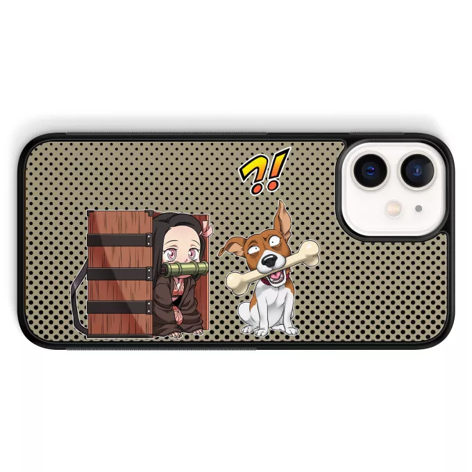 Fodral för iPhone 12 Mini (5.4) Parodi Kimetsu no yaiba Nezuko Kamado