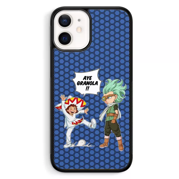 Coque pour téléphone portable iPhone 12 Mini (5.4) Parodie Dragon Ball Super Aye Granola !! - Granola l'être le plus puissant de l'univers