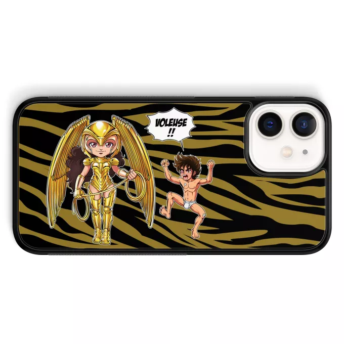 Coque pour téléphone portable iPhone 12 Mini (5.4) Parodie Saint Seiya Voleuse d'armure ! - Wonder Woman 1984