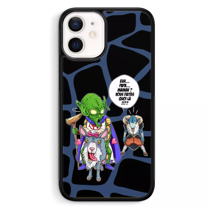 Coque pour téléphone portable iPhone 12 Mini (5.4) Parodie Dragon Ball Super Aux origines du mal... - Moro, Le Très-Haut