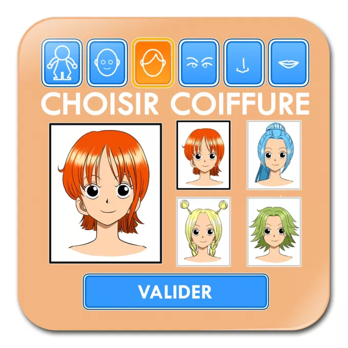 Sous-Bock Parodie One Piece Générateur de personnages :) - Nami, Vivi
