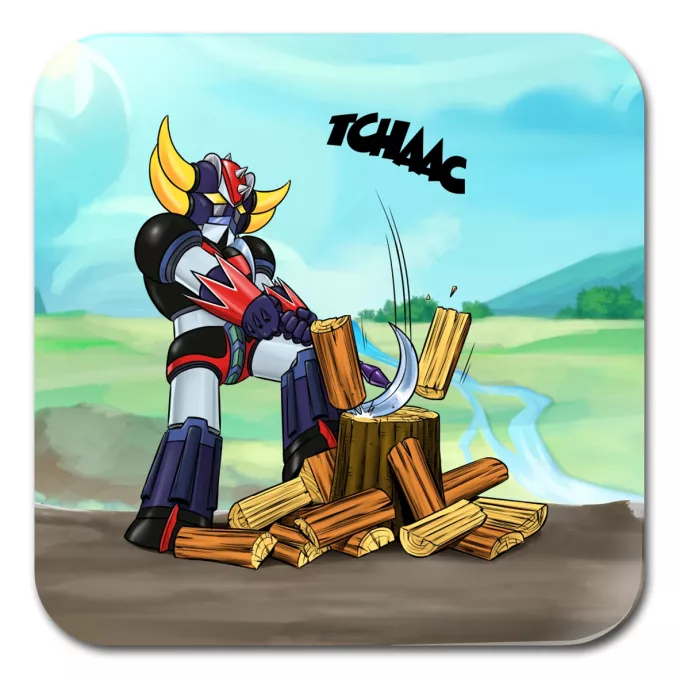 Bases para copos Paródia UFO Robot Grendizer UFO Robot Grendizer