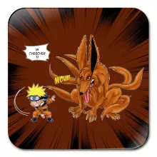 Sous-Verre en bois « Va chercher ! » – Parodie Naruto
