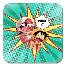 Bases para copos – One Piece de parodia