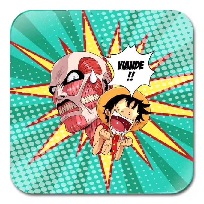 Bases para copos Paródia One Piece