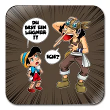 Lysop Untersetzer – Parodie auf One Piece