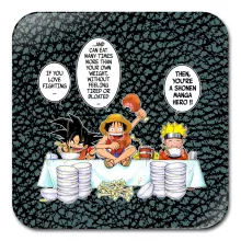 Son Goku Coaster “Son Goku, Naruto and Luffy” – Naruto parody