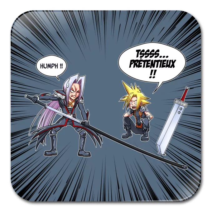 Sous-Bock Parodie Final Fantasy VII - FFVII Prétentieux !! - Clad, Sephiroth