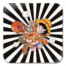 Sottobicchiere Rufy “Rufy e Dhalsim” – Parodia dei One Piece