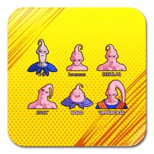 Sous-Verre en bois Boubou « Un sacré caractères... » – Parodie Dragon Ball Z