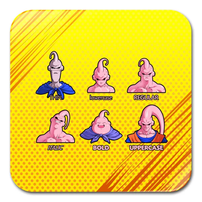 Sous-Bock Parodie Dragon Ball Z - DBZ Un sacré caractères... - Boubou aka Majin Bou aka Super Bou aka Bouhan
