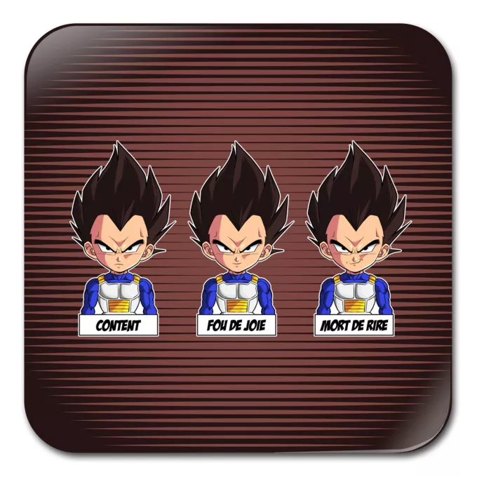 Sous-Bock Parodie Dragon Ball Z - DBZ Un jeu d'acteur de niveau princier - Végéta
