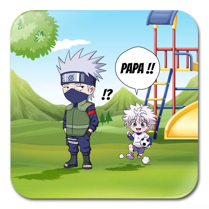 Sous-Bock Parodie Naruto Papa Ninja ! - Kakashi, Kirua