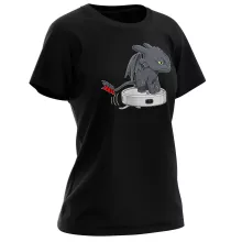 Toothless Women T-shirt – How to train your Dragon parody