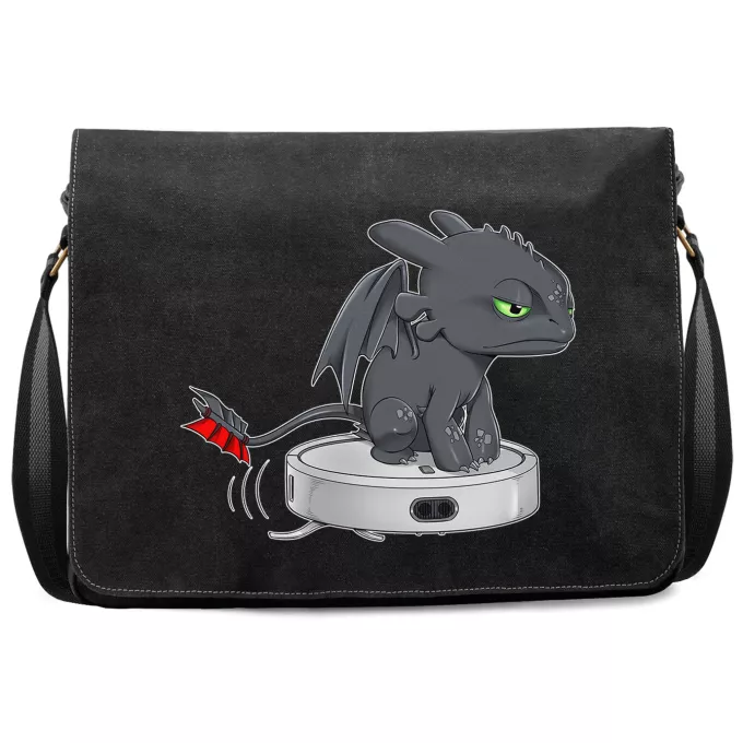 Premium Messenger Bag Parody of How to train your Dragon Toothless
