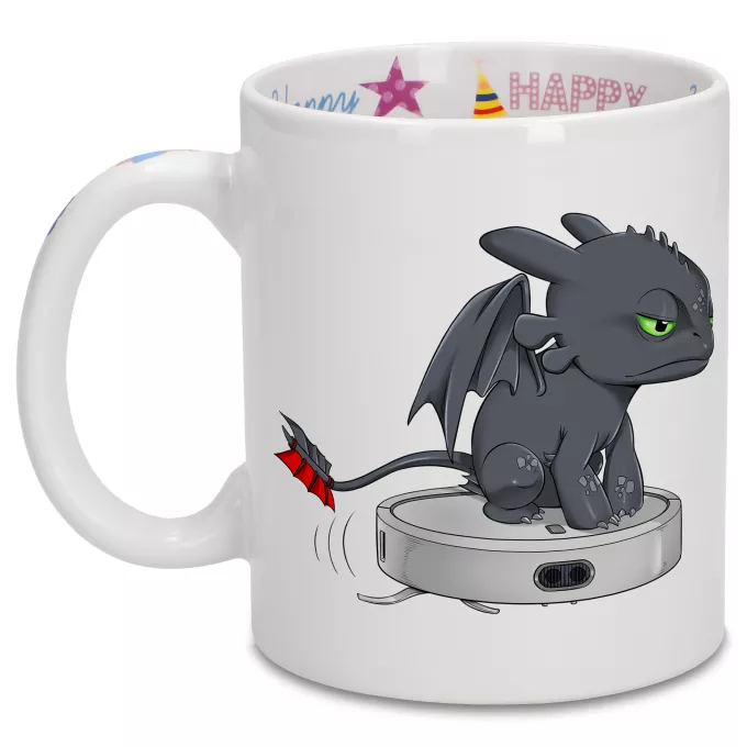 Happy Birthday Mugs Parody of How to train your Dragon Toothless