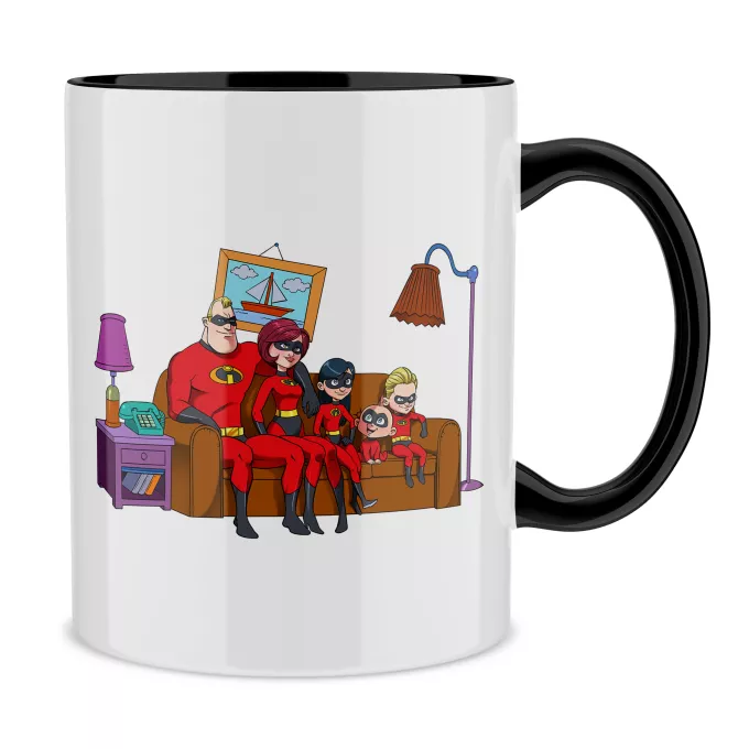 Tazze Mug Paoridia Gli Incredibili Quando l'incredibile incontra il quotidiano! - Bob Parr aka Mr Incredible, Elastigirl, Violetta, Flash Parr, Jack Jack