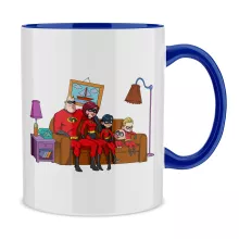 Mug « Quand l'Incroyable rencontre le quotidien ! » – Parodie Les indestructibles