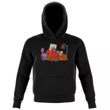 Sweat à capuche Enfant « Quand l'Incroyable rencontre le quotidien ! » – Parodie Les indestructibles