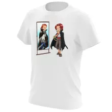 Red Haired Shanks T-shirt “Red Haired Shanks en Gildarts Clive” – One Piece parodie