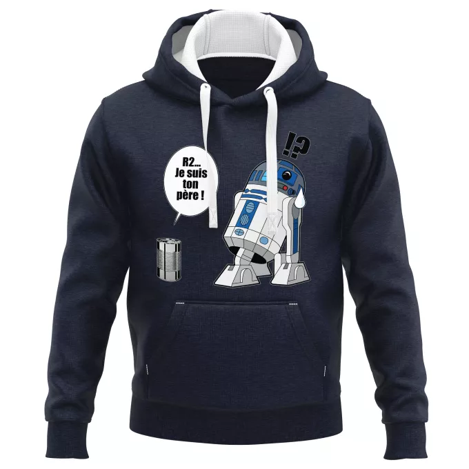 Sweat-shirts à Capuche PREMIUM Parodie Star Wars Boîte de conserve ... - R2-D2 - Je suis ton père